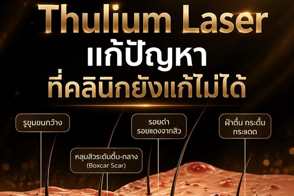 Fractional Laser Thulium นวัตกรรมเลเซอร์ช่วยรีเซ็ตผิวใหม่