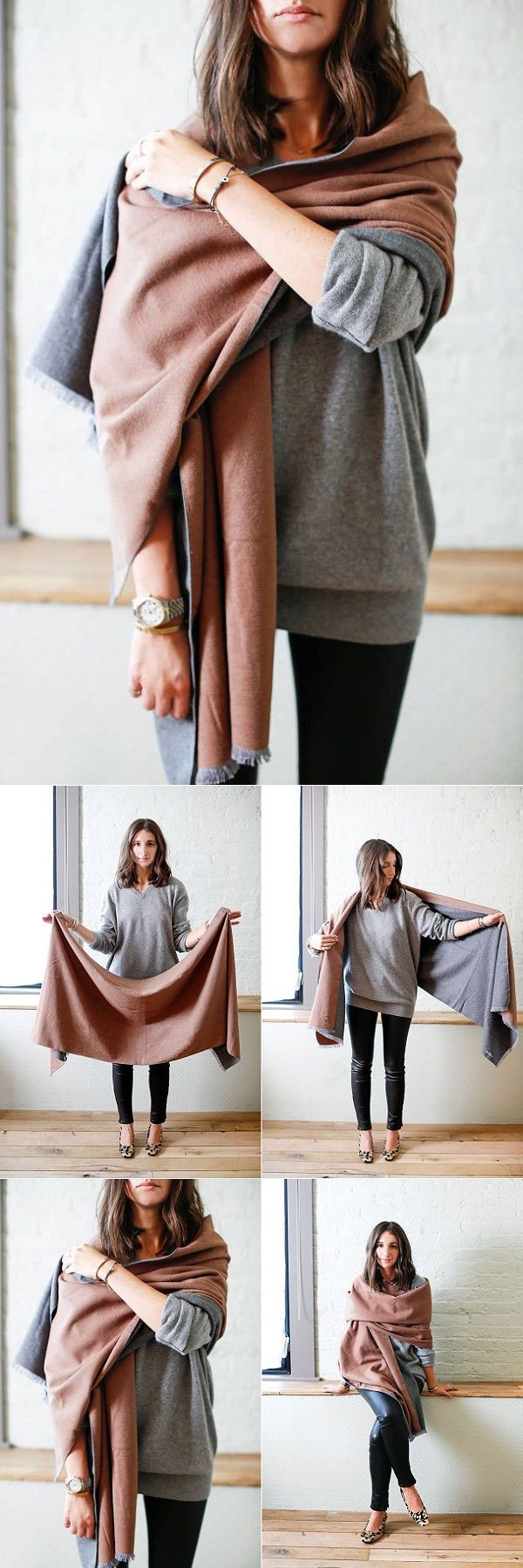How To Blanket Scarves 20 วิธีใช้ผ้าพันคอผืนใหญ่ให้เก๋