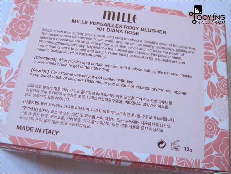MILLE VERSAILLES ROSY BLUSHER