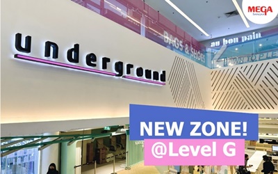 เมกาบางนา เปิดโซนใหม่ "UNDERGROUND" ขยายพื้นที่ความสุขของนักช็อป พาเหรดร้านค้าแบรนด์ฮิตกว่า 20 ร้าน