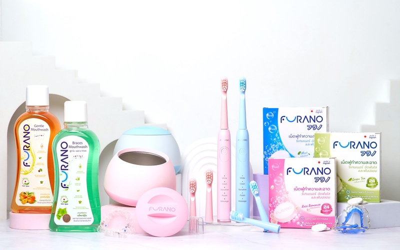 FURANO (ฟูราโนะ) มีผลิตภัณฑ์ที่ครอบคลุมการดูแลสุขภาพช่องปากและฟันอย่างครบวงจร