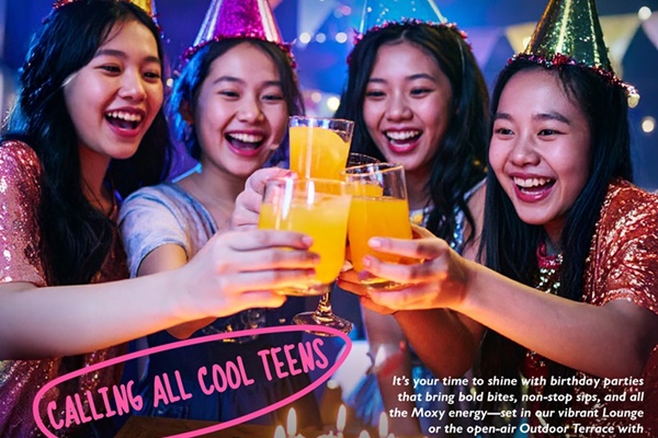 ม็อกซี่ แบงคอก ราชประสงค์ จุดพลังให้ทุกการเฉลิมฉลอง ด้วยแพ็กเกจวันเกิดวัยทีน ห้องพักพรีเมียม และกิจกรรมสุดมันทุกสัปดาห์