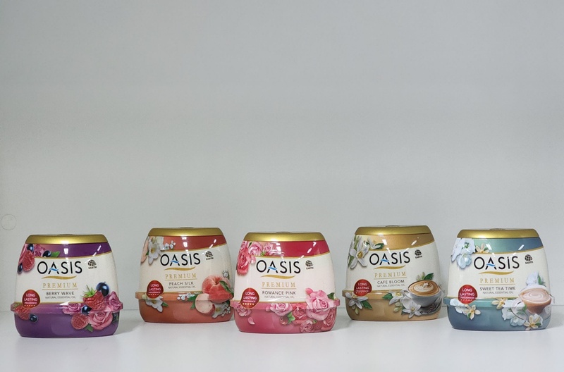 เอิร์ธ (ประเทศไทย) เปิดตัวเจลน้ำหอมปรับอากาศพรีเมียมคอลเลกชันใหม่ 5 กลิ่น  จาก “โอเอซิส” แบรนด์ยอดนิยมระดับอาเซียน