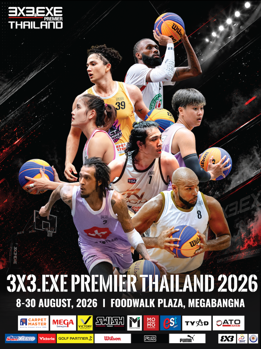 เมกาบางนา เปิดสนามความมันส์ศึกบาสเกตบอล 3x3 นานาชาติ  ตอกย้ำการเป็น ACTIVE HEALTHY LIFESTYLE DESTINATION  วันที่ 8 – 30 ส.ค. 69 ณ ฟู้ดวอล์ค พลาซ่า ศูนย์การค้าเมกาบางนา