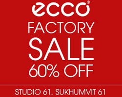 รองเท้าเอคโค่จัดแฟคทอรี่เซล ลดกระหน่ำ 60% ทุกรุ่น