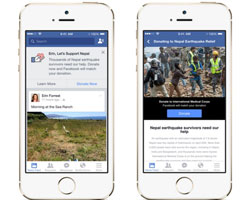 ร่วมช่วยเหลือผู้รอดชีวิตจากแผ่นดินไหวที่เนปาล: วิธีง่ายๆ ในการบริจาคผ่าน Facebook