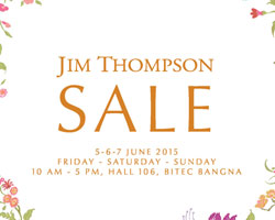 สนุกช้อปกับหลากหลายสินค้า ใน "จิม ทอมป์สัน เซลส์ 2015" ลดสูงสุด 70%