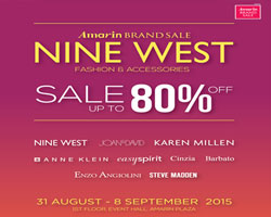 "Amarin Brand Sale: Nine West Fashion & Accessories Sale" ลดสูงสุด 80%