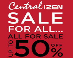 ยิ่งช้อป ยิ่งลด ! ช้อปฯ สินค้าที่ห้างเซ็นทรัล ลดสูงสุด 50 %