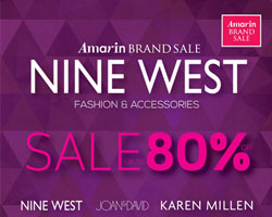 "ไนน์ เวสท์ แฟชั่น & แอคเซสโซรี่ เซลล์"  มอบส่วนลดสูงสุดถึง 80%
