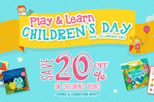 ASIA BOOKS  จัดโปรโมชั่นต้อนรับวันเด็ก   " Play & Learn Children's Day "