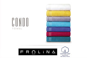 "ฟรอลินา" แนะนำ ชุดผ้าขนหนูสองรุ่นใหม่ "Condo" และ "Hotel" มอบสัมผัสพิเศษสุดอ่อนนุ่มจากเส้นใยฝ้ายบริสุทธิ์ 100% ตอบโจทย์ไลฟ์สไตล์คนเมือง