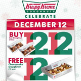 12/12/12 วันนี้วันเดียว Krispy Kreme ซื้อโดนัท 2โหล แถมฟรีอีก 1โหล! ทุกสาขา