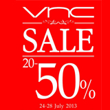 VNC Sale 20-50% เฉพาะที่ Siam Center ค่ะ