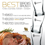 Best Brews Brunch ที่เบียร์วอลท์, ทุกวัน อาทิตย์  3 ทางเลือก 3 ราคา