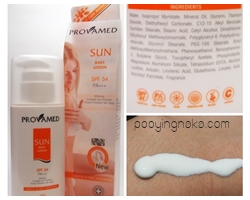 Review: Provamed Sun daily lotion SPF54 PA+++