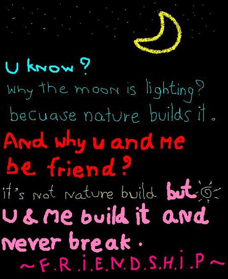 Friendship &amp; Moon