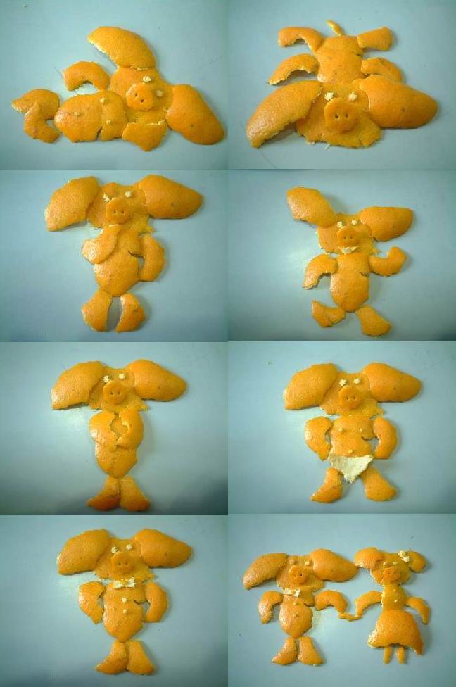 สร้างสรรจากเปลือกส้มครับ