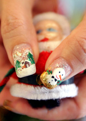 ทาเล็บสวยๆวันคริสมาสต์ (เก็บตก)